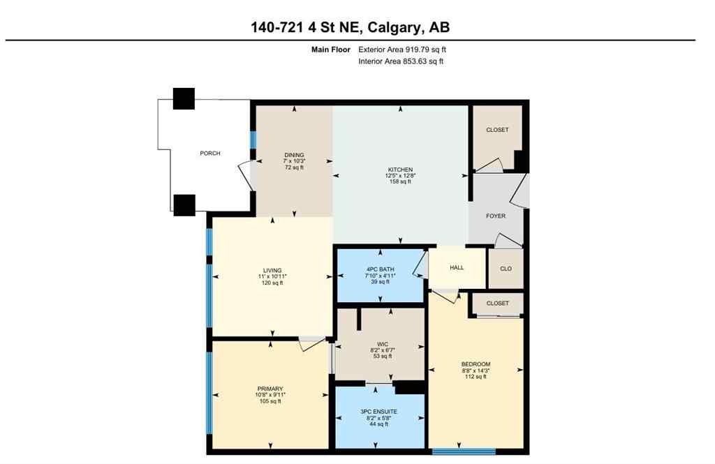 MLS® A2240812 - Unit #140 721 4 Street NE in Renfrew Calgary, Residential