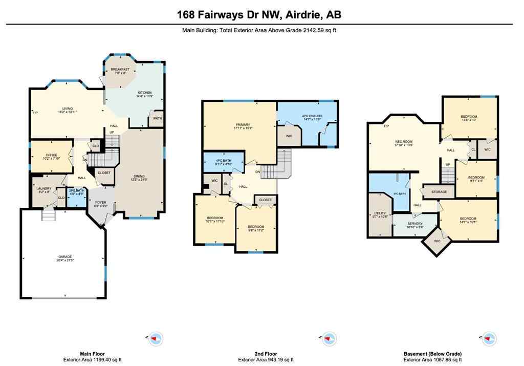 MLS® A2240995 - 168 Fairways Drive NW in Fairways Airdrie, Residential