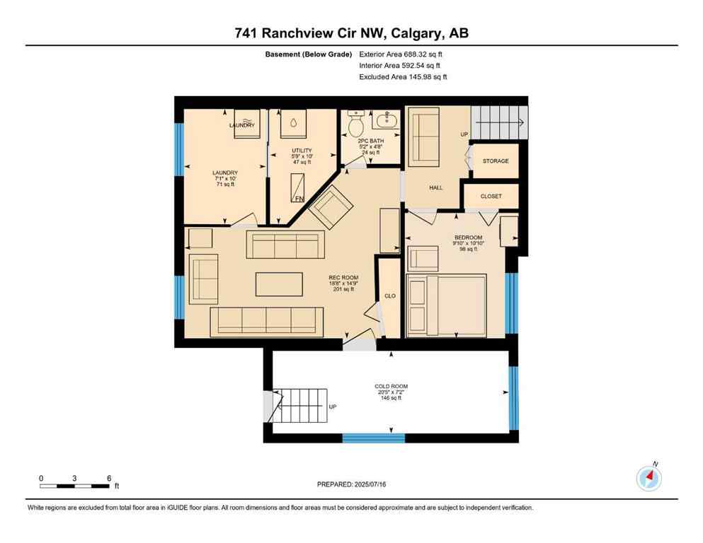 MLS® A2241159 - 741 Ranchview Circle NW in Ranchlands Calgary, Residential