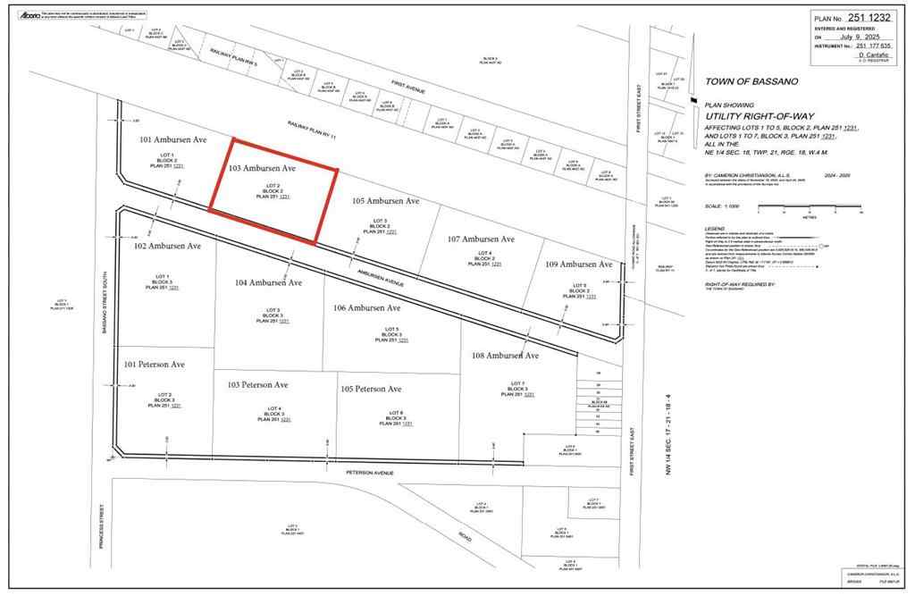 MLS® A2241168 - 103 Ambursen Avenue  in NONE Bassano, Land