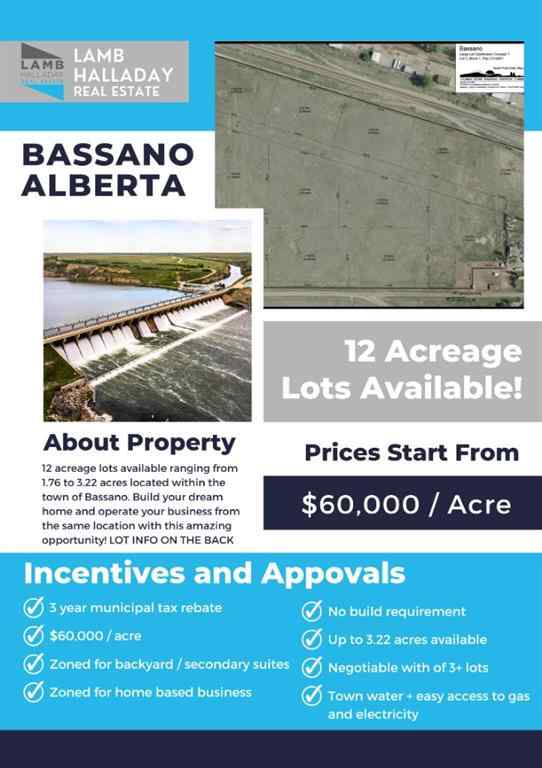MLS® A2241168 - 103 Ambursen Avenue  in NONE Bassano, Land