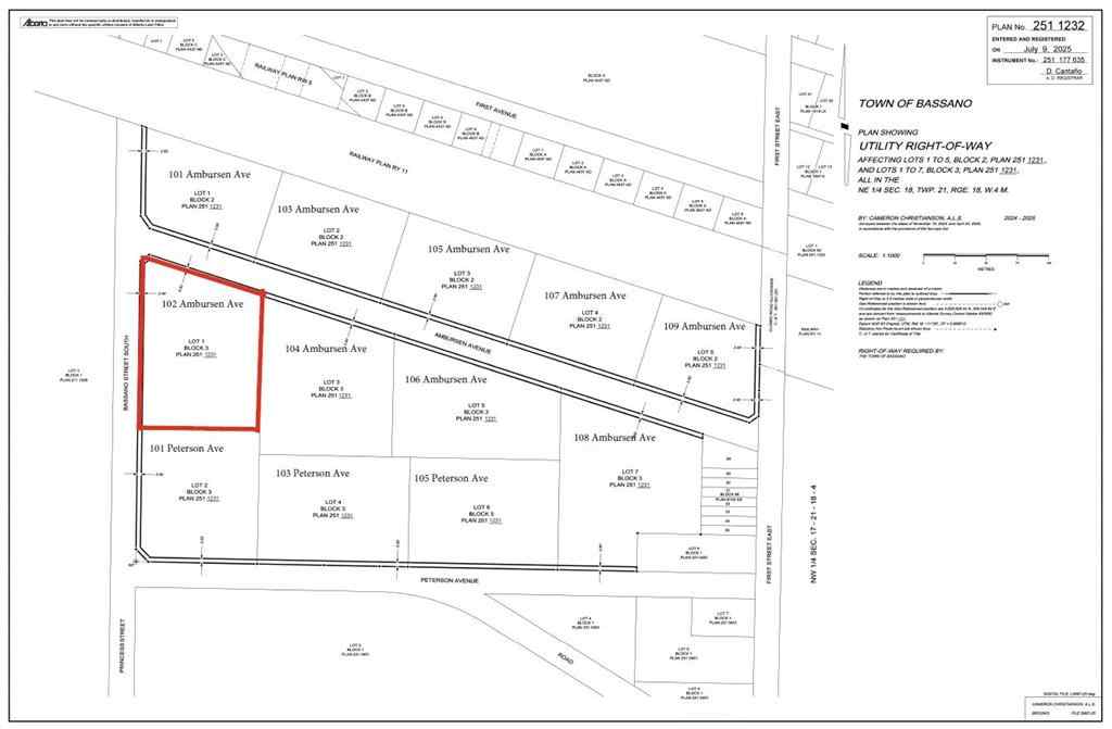 MLS® A2241175 - 102 Ambursen Avenue  in NONE Bassano, Land