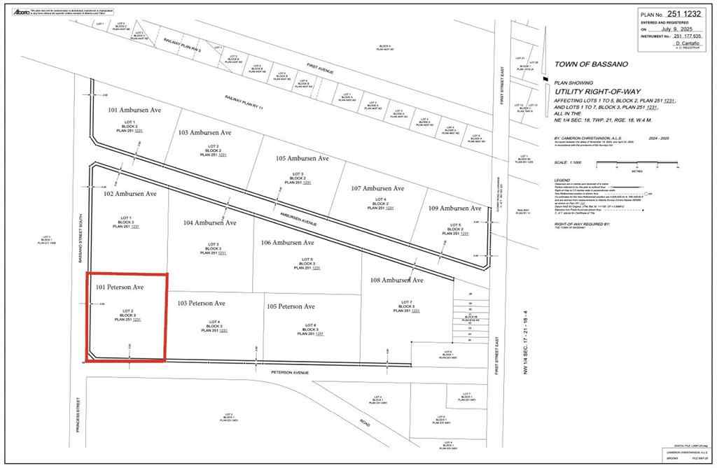MLS® A2241182 - 101 Peterson Avenue  in NONE Bassano, Land