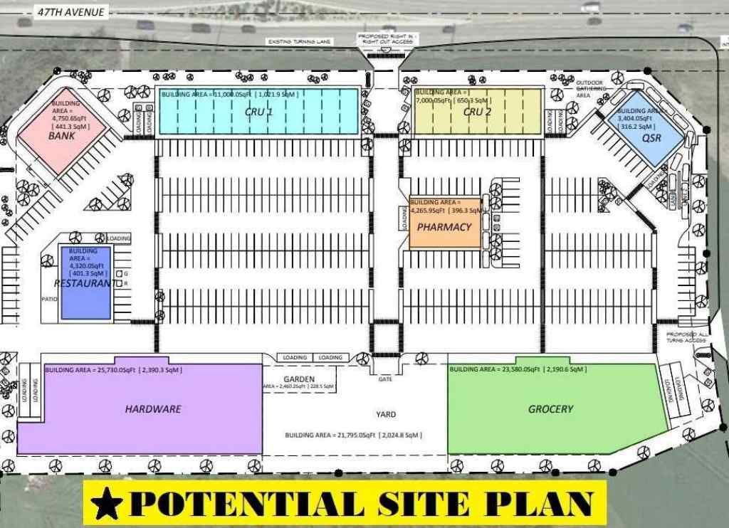 MLS® A2241241 - CORNER OF 47TH AVENUE HIGHWAY 20   in Iron Gate Sylvan Lake, Land