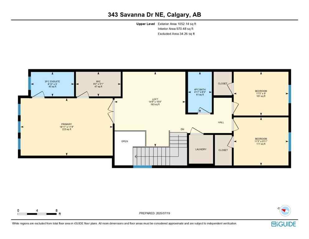 MLS® A2241480 - 343 Savanna Avenue NE in Saddle Ridge Calgary, Residential