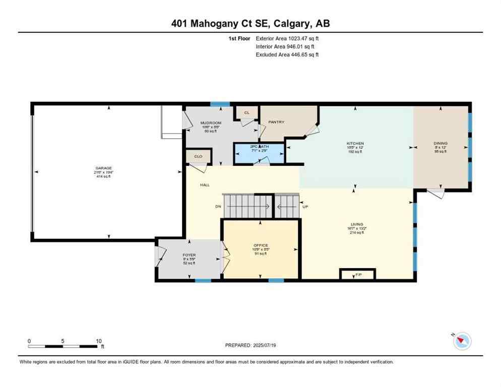 MLS® A2241510 - 401 Mahogany Court SE in Mahogany Calgary, Residential