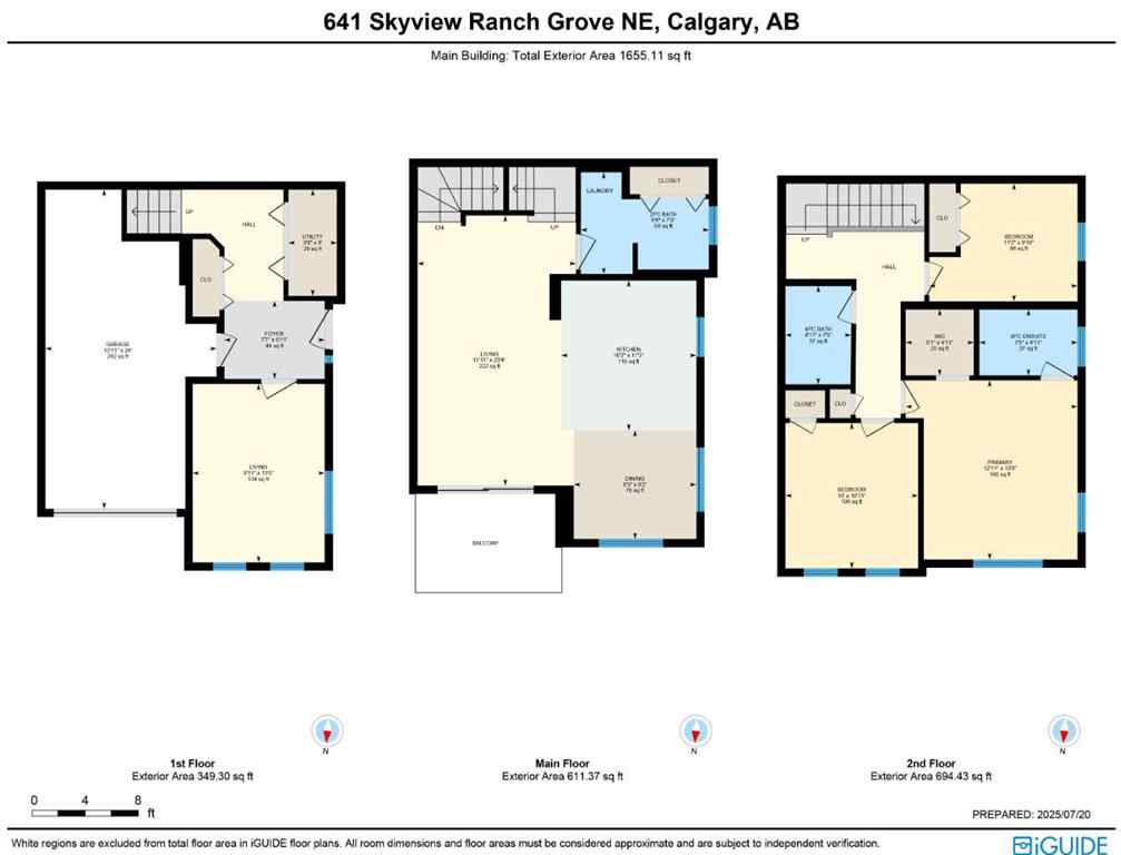 MLS® A2241870 - 641 Skyview Ranch Grove NE in Skyview Ranch Calgary, Residential