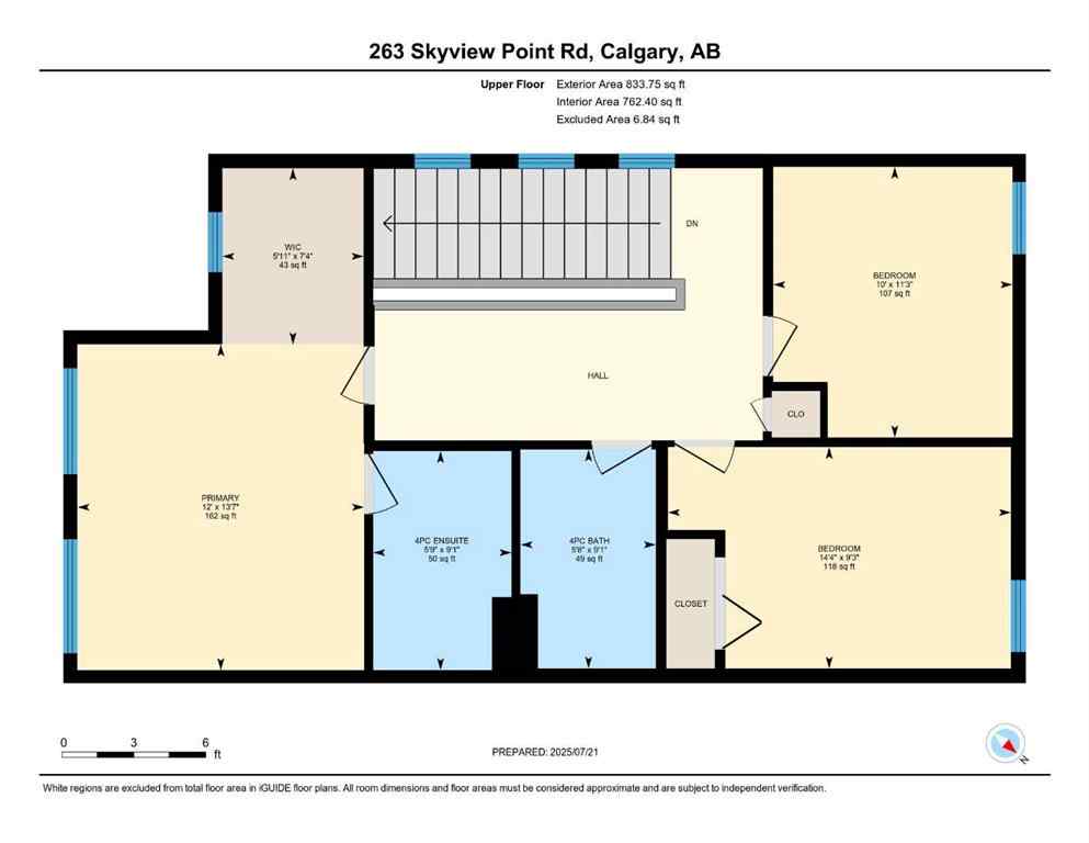 MLS® A2241905 - 263 Skyview Point Road NE in Skyview Ranch Calgary, Residential