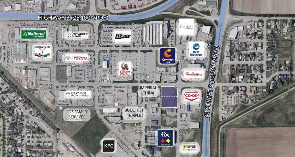 MLS® A2241919 - 410 & 424 41 Street S in Wt Hill Business Park Lethbridge, Land