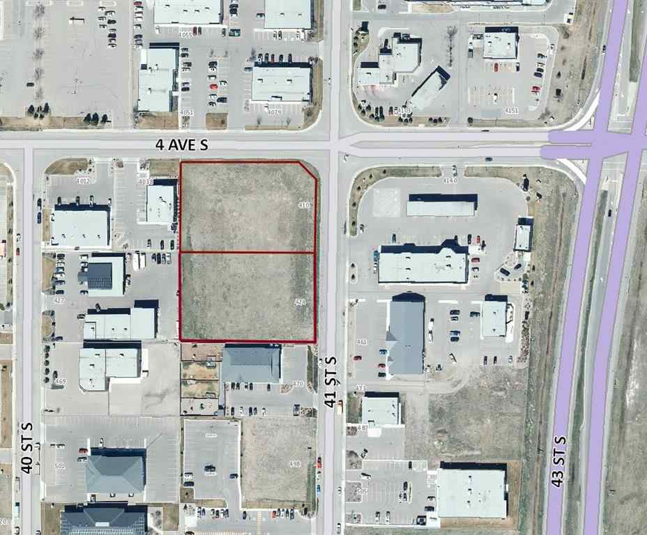 MLS® A2241919 - 410 & 424 41 Street S in Wt Hill Business Park Lethbridge, Land