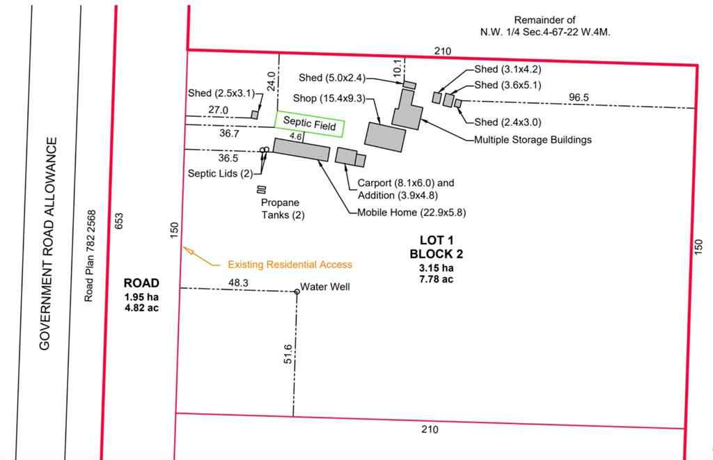 MLS® A2241921 - 670051A Highway 813   in NONE Rural Athabasca County, Residential