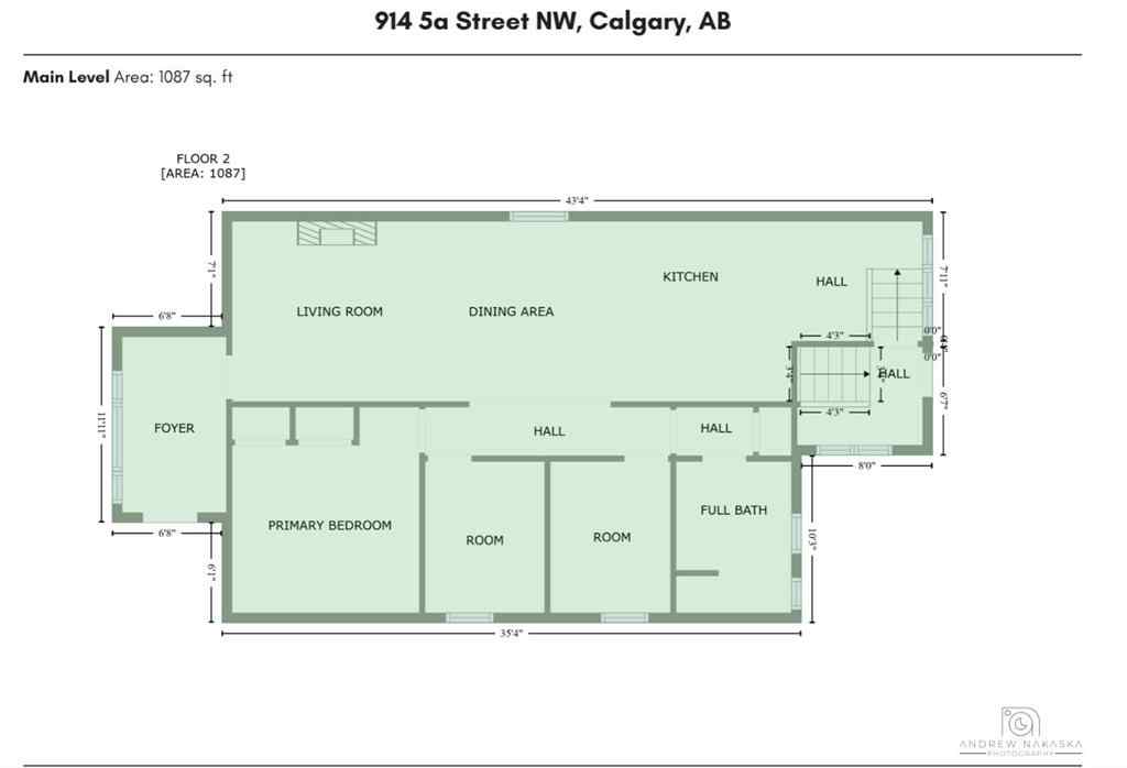 MLS® A2242075 - 914 5A Street NW in Sunnyside Calgary, Residential