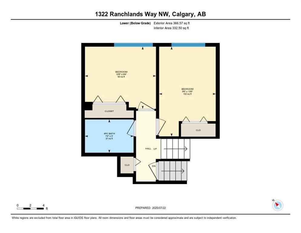 MLS® A2242115 - 1322 Ranchlands Way NW in Ranchlands Calgary, Residential