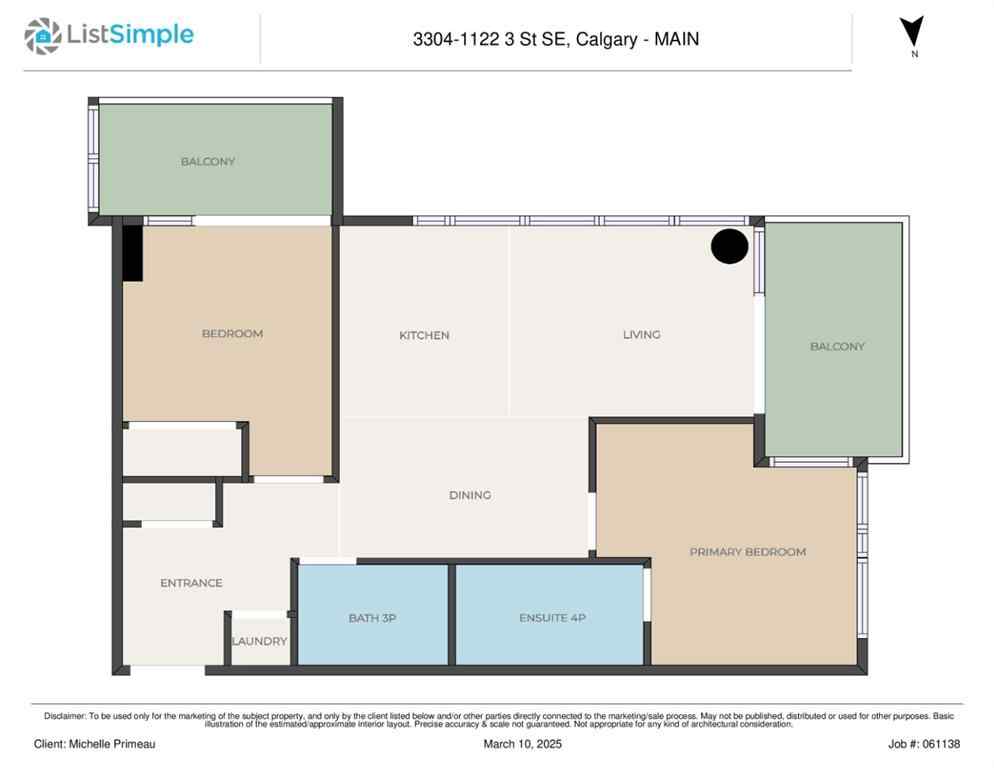 MLS® A2242158 - Unit #3304 1122 3 Street SE in Beltline Calgary, Residential