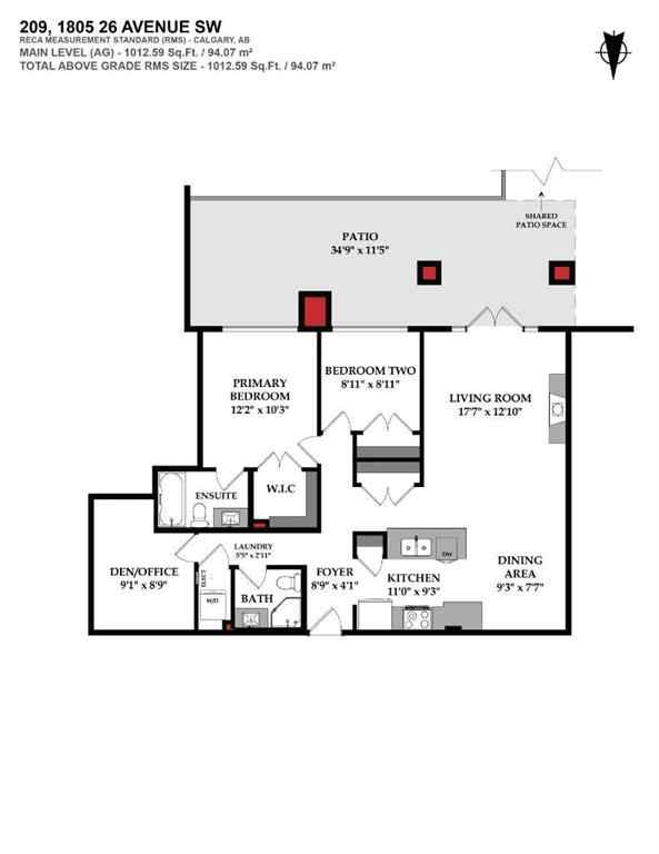 MLS® A2242190 - Unit #209 1805 26 Avenue SW in South Calgary Calgary, Residential