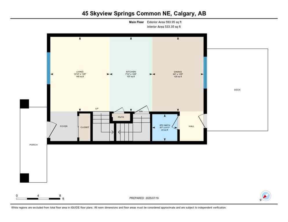 MLS® A2242670 - 45 Skyview Springs Common NE in Skyview Ranch Calgary, Residential
