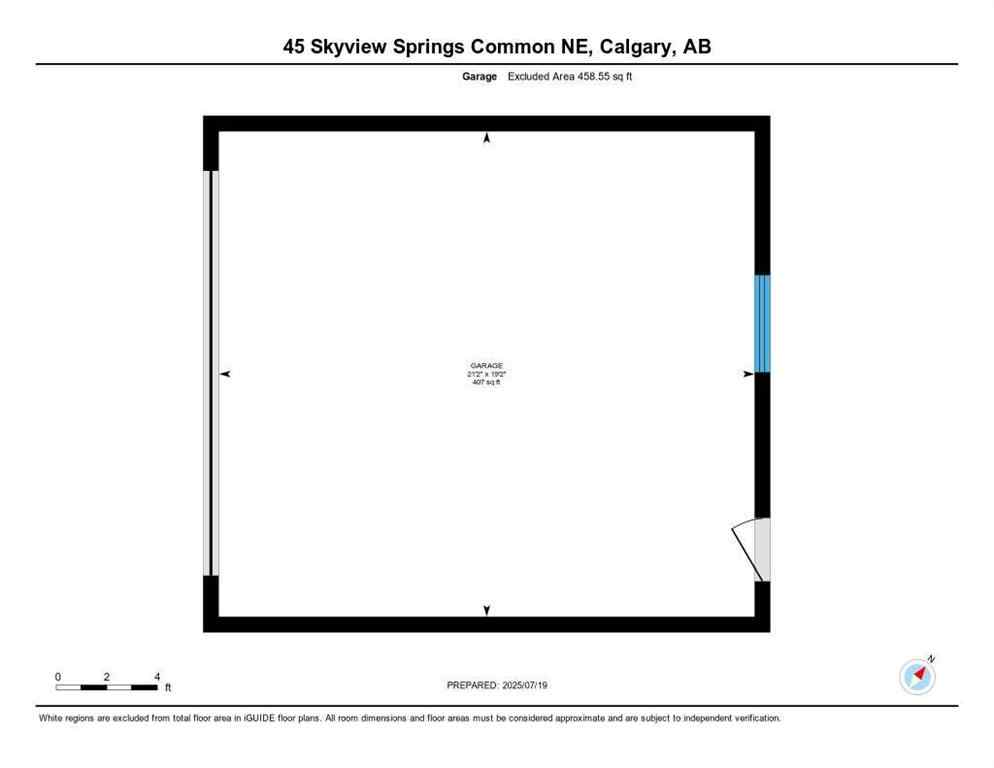 MLS® A2242670 - 45 Skyview Springs Common NE in Skyview Ranch Calgary, Residential