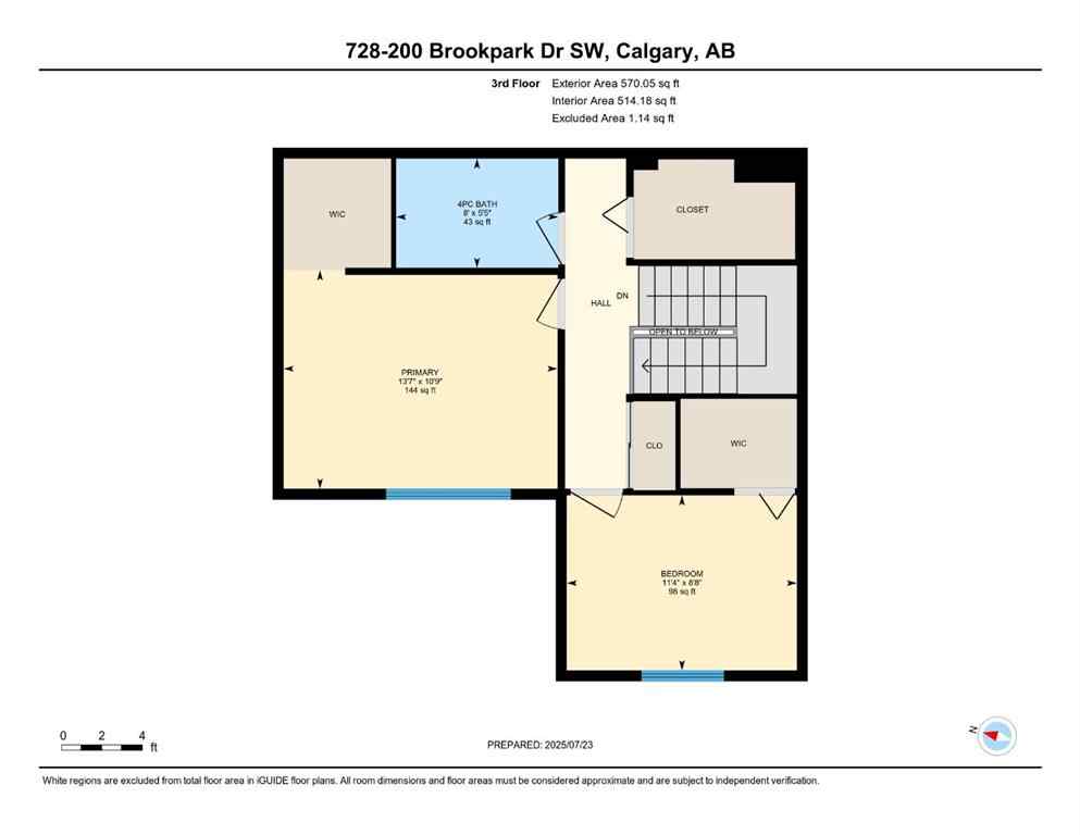 MLS® A2242726 - Unit #728 200 Brookpark Drive SW in Braeside Calgary, Residential