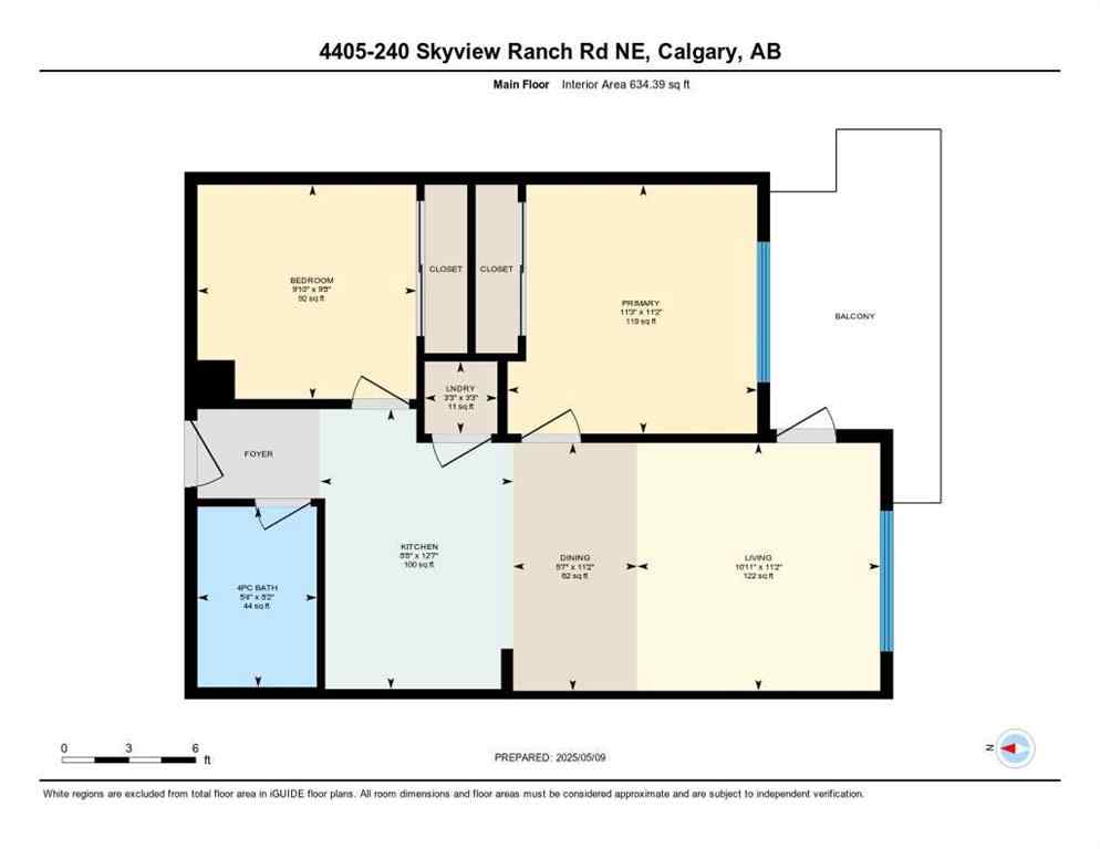 MLS® A2242771 - Unit #4405 240 SKYVIEW RANCH Road NE in Skyview Ranch Calgary, Residential