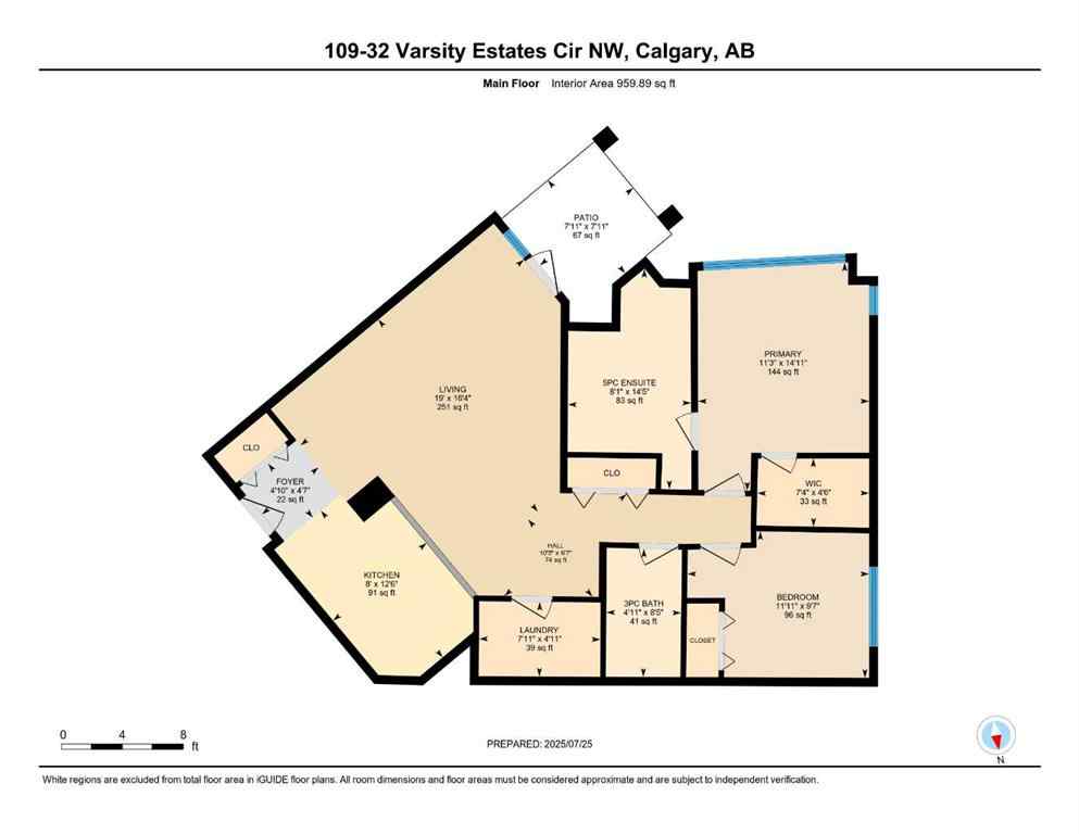 MLS® A2243108 - Unit #109 32 Varsity Estates Circle NW in Varsity Calgary, Residential