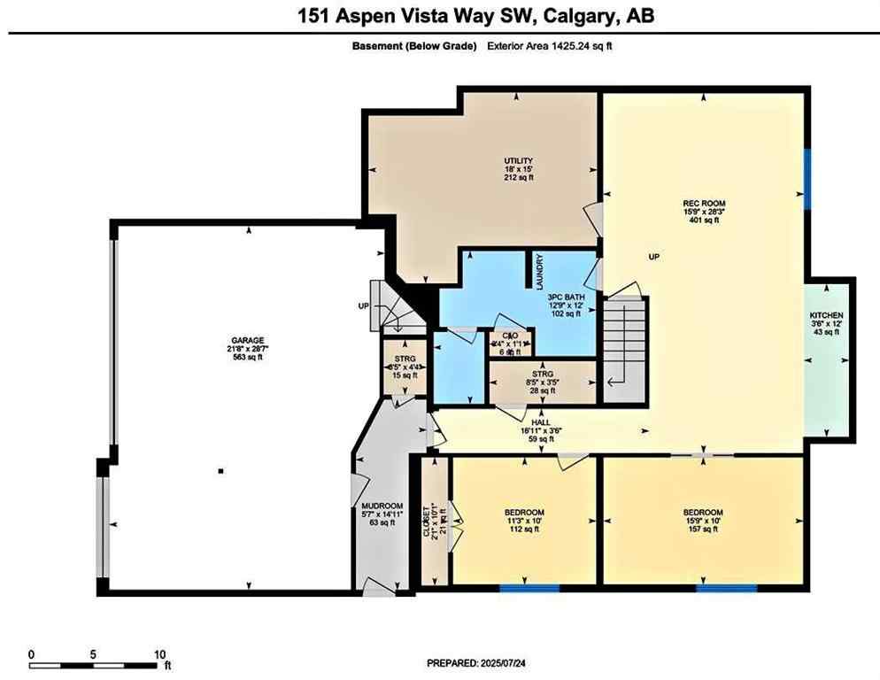 MLS® A2243177 - 151 Aspen Vista Way SW in Aspen Woods Calgary, Residential
