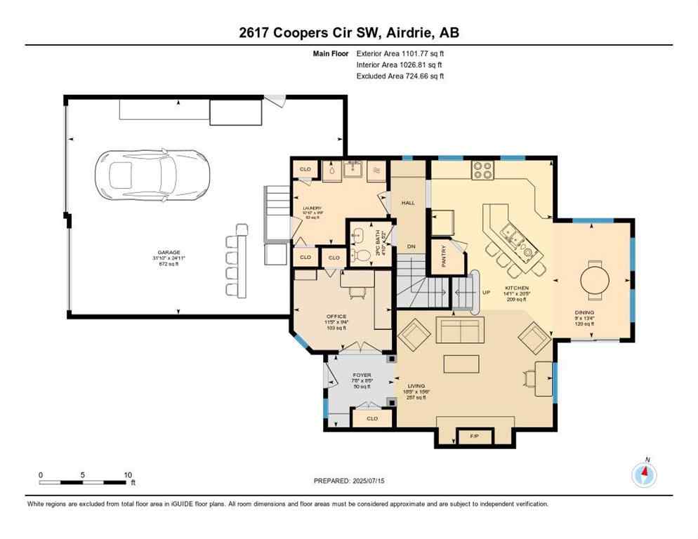 MLS® A2243392 - 2617 Coopers Circle SW in Coopers Crossing Airdrie, Residential