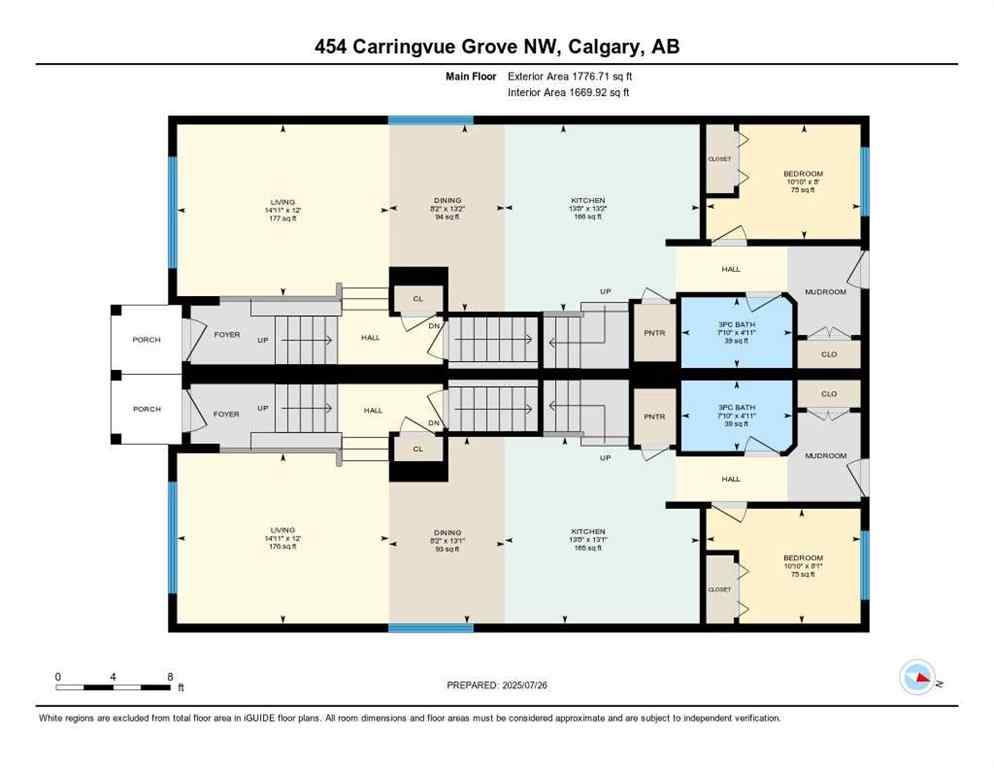 MLS® A2243565 - 454 & 458 Carringvue Grove  in Carrington Calgary, Residential