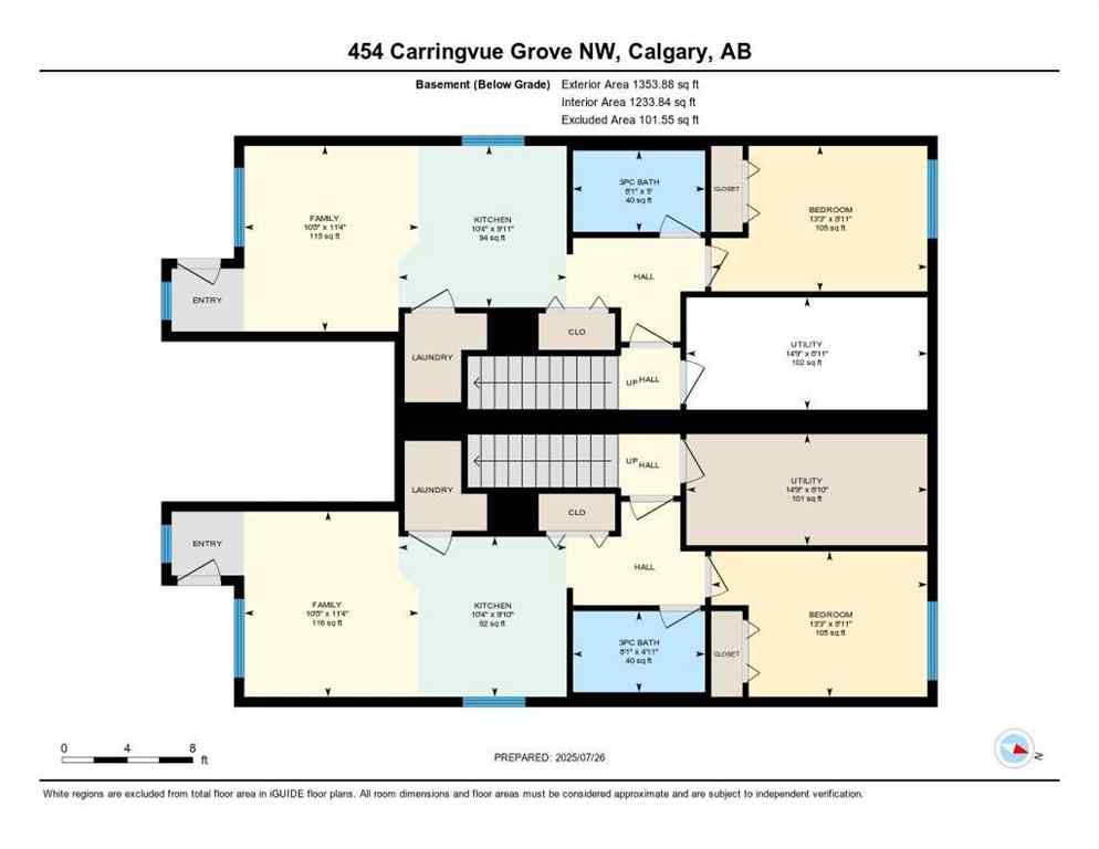 MLS® A2243565 - 454 & 458 Carringvue Grove  in Carrington Calgary, Residential