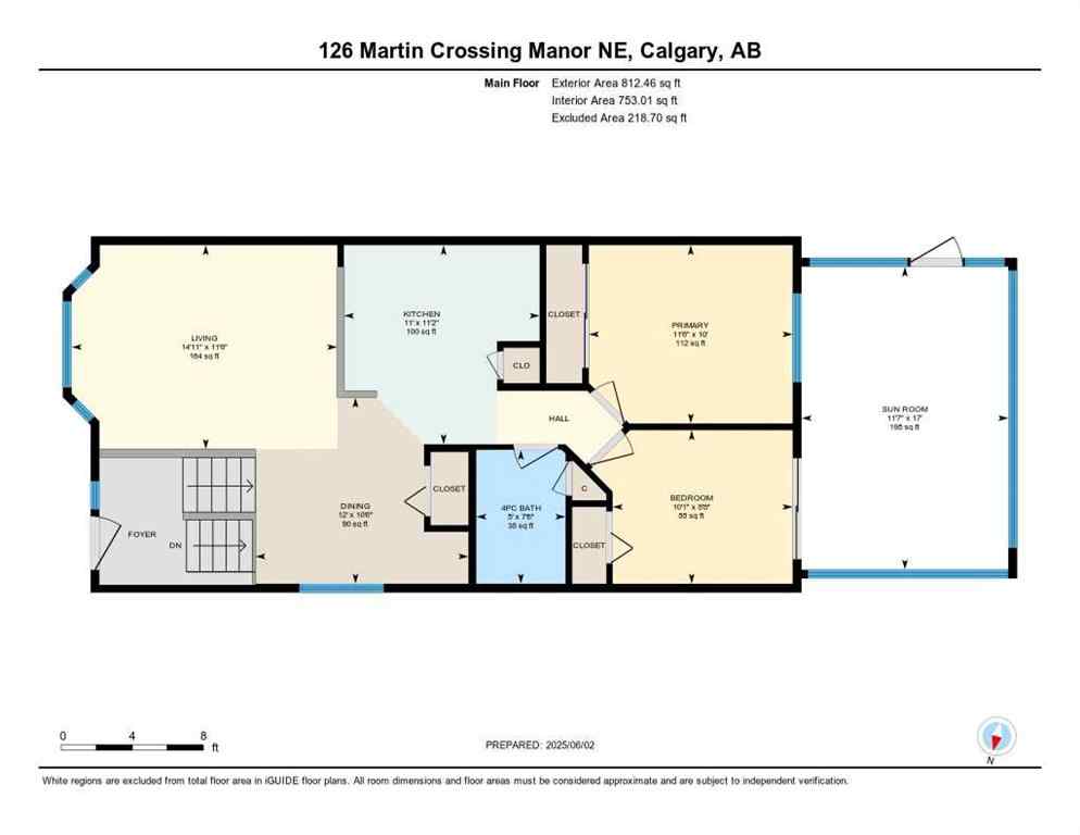 MLS® A2243628 - 126 Martin Crossing Manor NE in Martindale Calgary, Residential