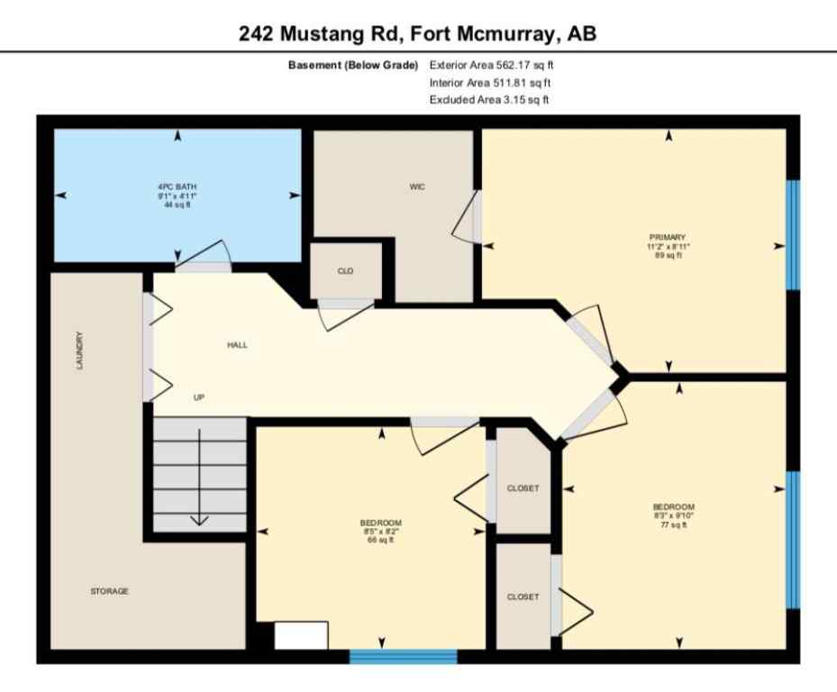 MLS® A2243854 - 242 Mustang Road  in Prairie Creek Fort McMurray, Residential