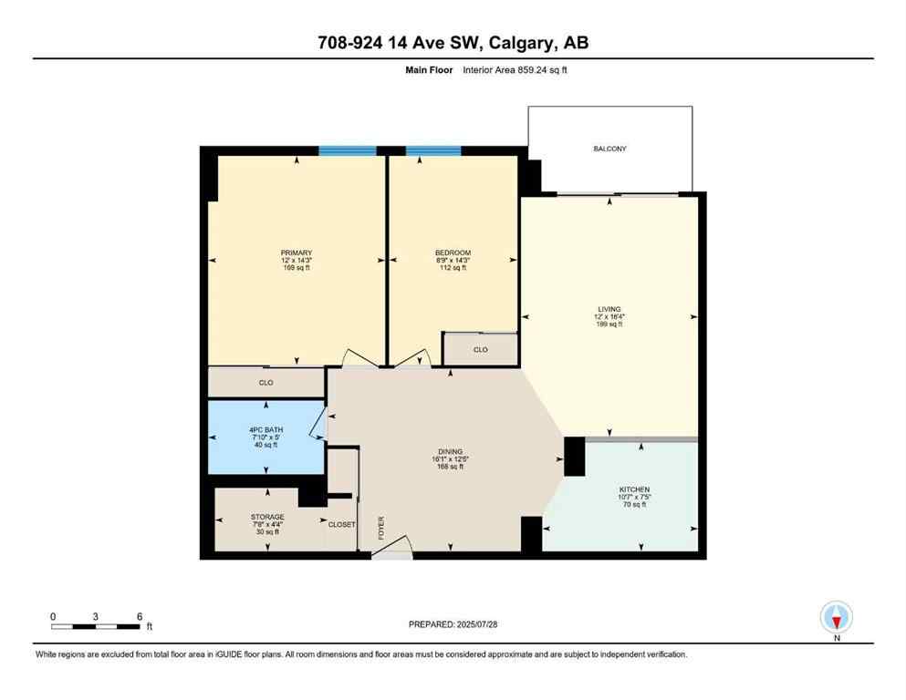MLS® A2244433 - Unit #708 924 14 Avenue SW in Beltline Calgary, Residential