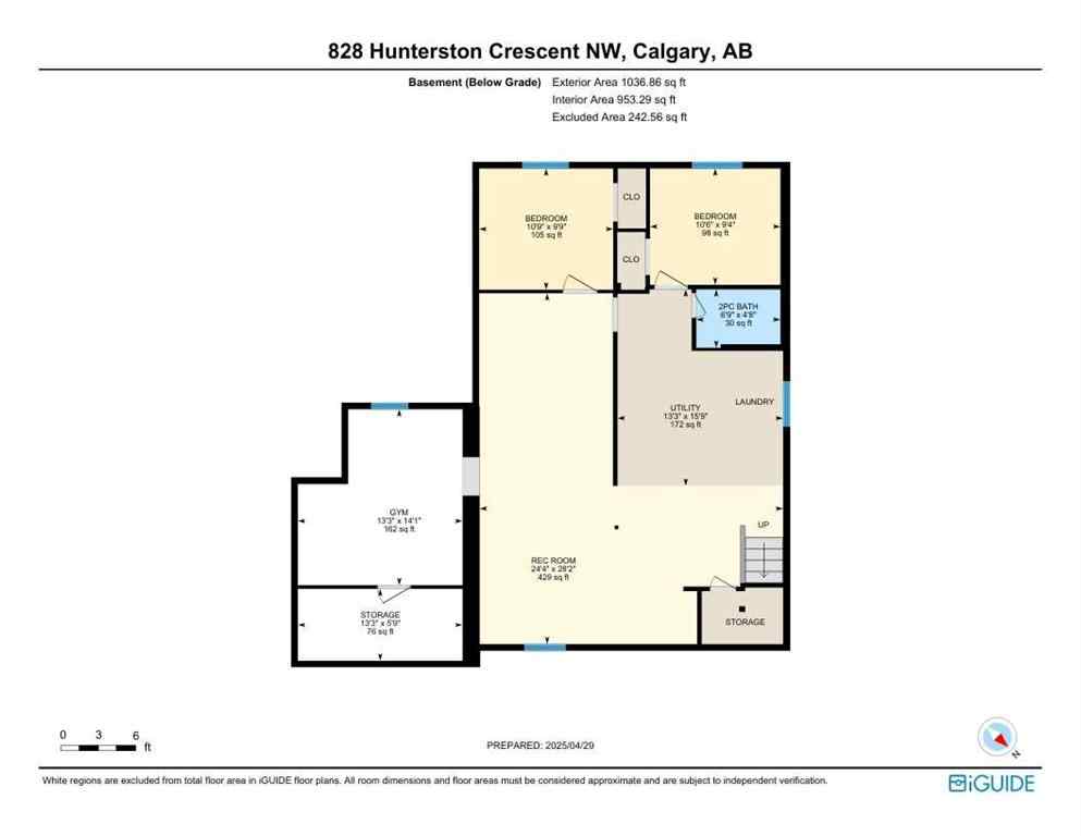 MLS® A2244611 - 828 Hunterston Crescent NW in Huntington Hills Calgary, Residential