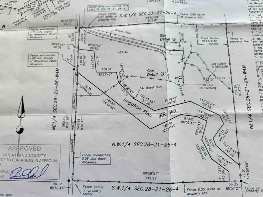 MLS® A2244795 -  Township Rd 215   in NONE Rural Wheatland County, Land