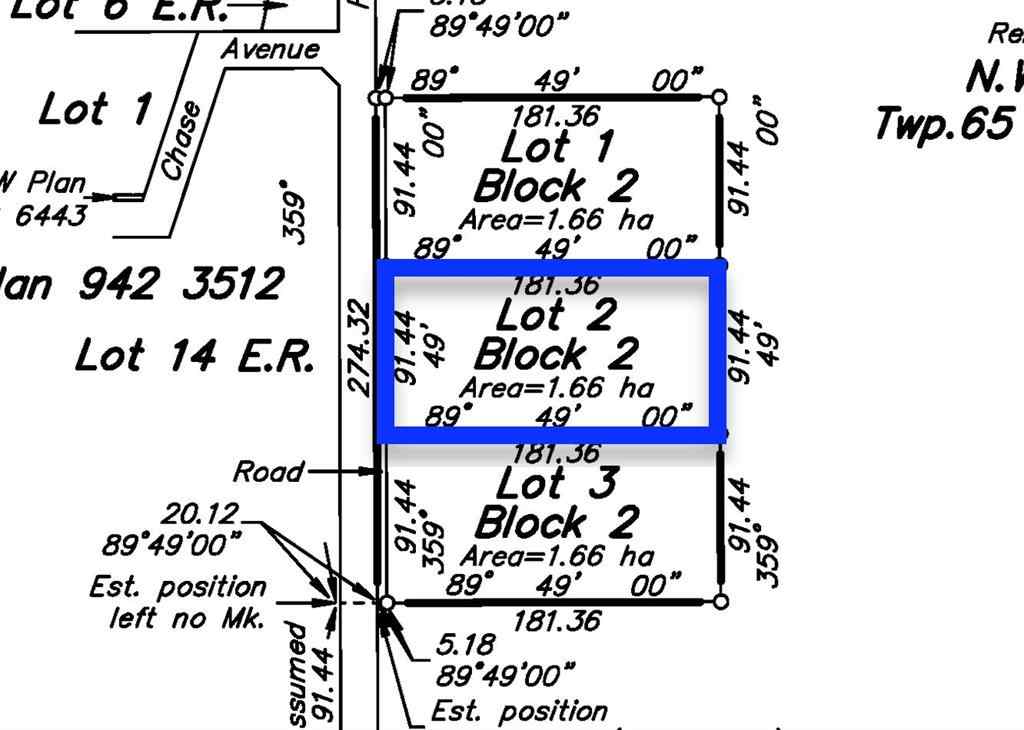 MLS® A2244952 - Lot 2 Part of NW-33-65-22-W4   in NONE Rural Athabasca County, Land