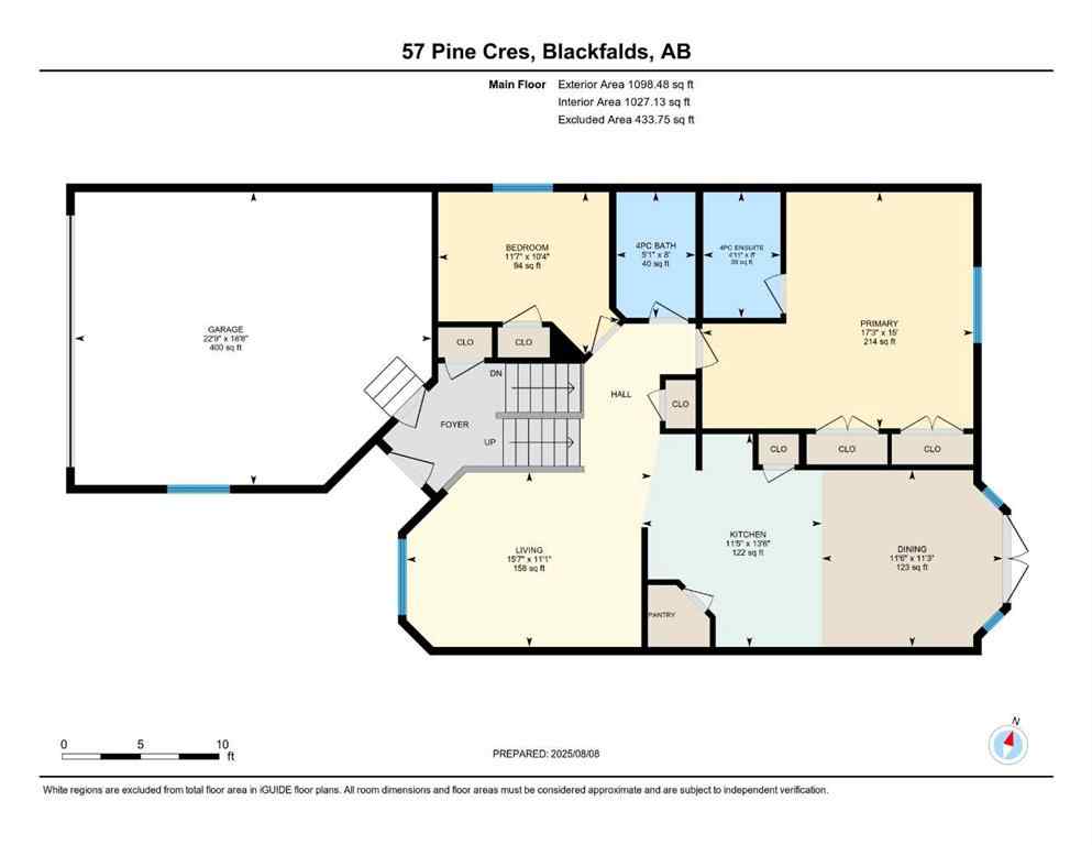 MLS® A2245017 - 57 Pine Crescent  in Panorama Estates Blackfalds, Residential