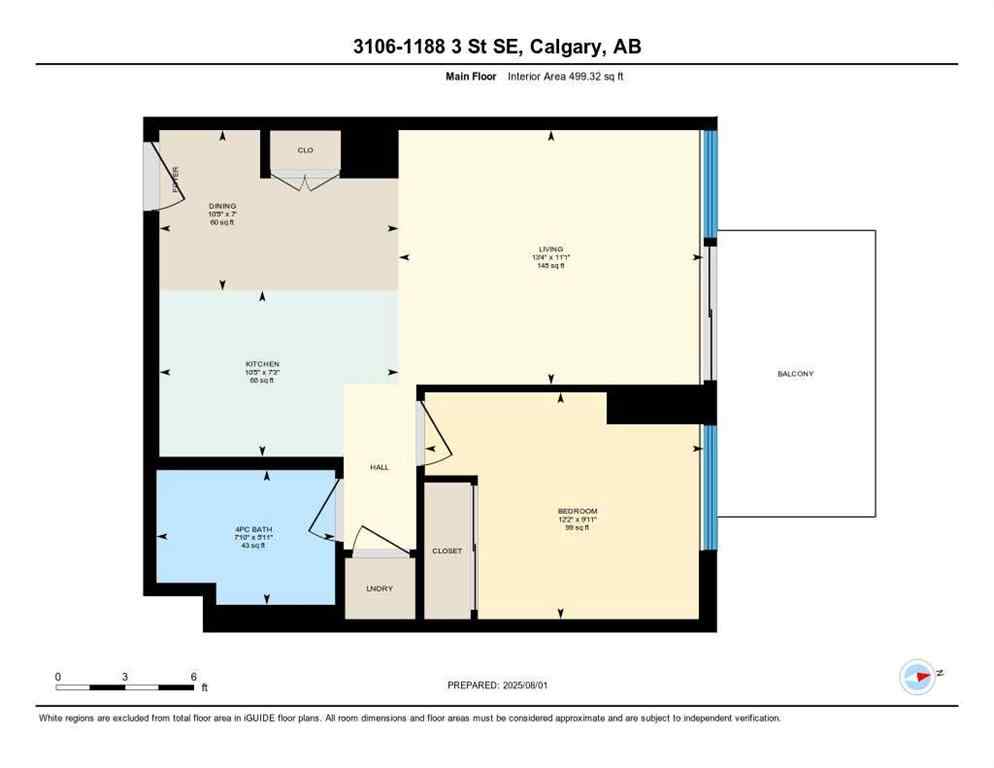 MLS® A2245122 - Unit #3106 1188 3 Street SE in Beltline Calgary, Residential