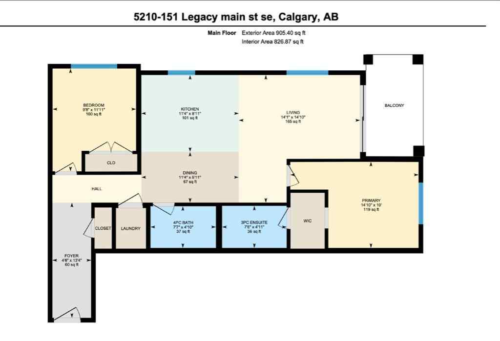 MLS® A2245241 - Unit #5210 151 Legacy Main Street SE in Legacy Calgary, Residential