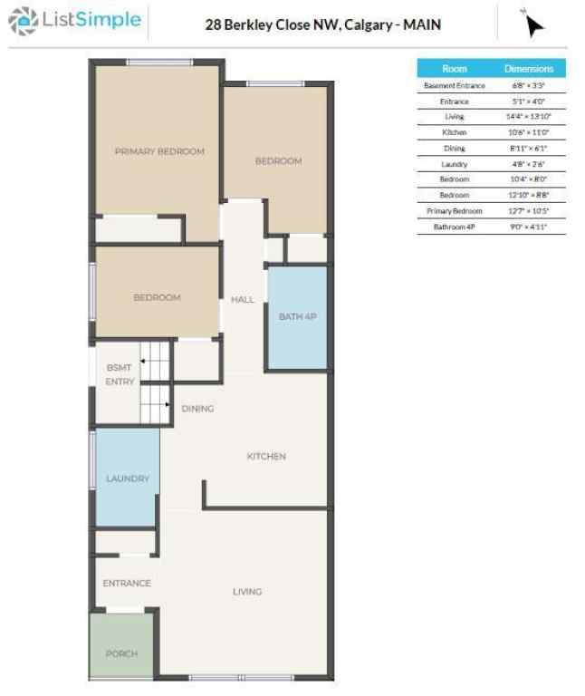 MLS® A2245438 - 28 Berkley Close NW in Beddington Heights Calgary, Residential