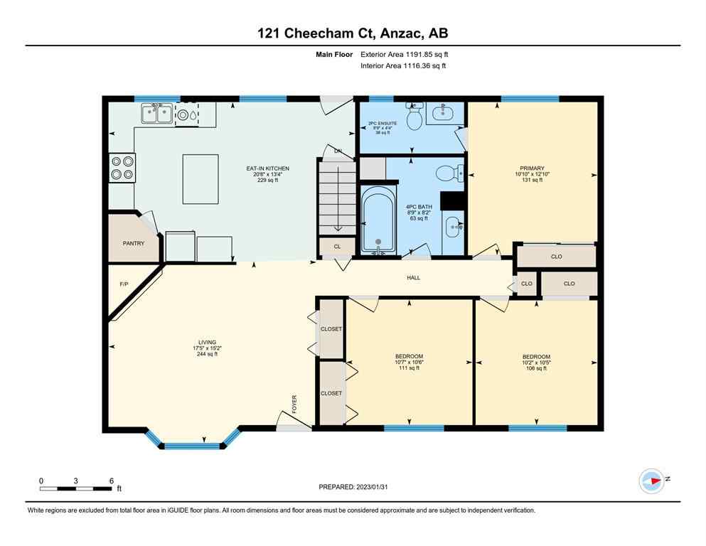 MLS® A2245442 - 121 Cheecham Court  in NONE Anzac, Residential