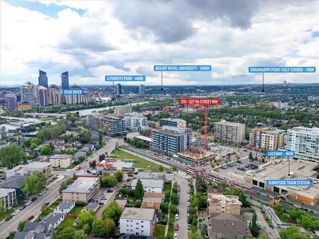MLS® A2245653 - Unit #310 327 9A Street NW in Sunnyside Calgary, Residential