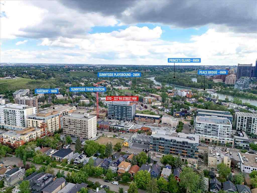 MLS® A2245653 - Unit #310 327 9A Street NW in Sunnyside Calgary, Residential