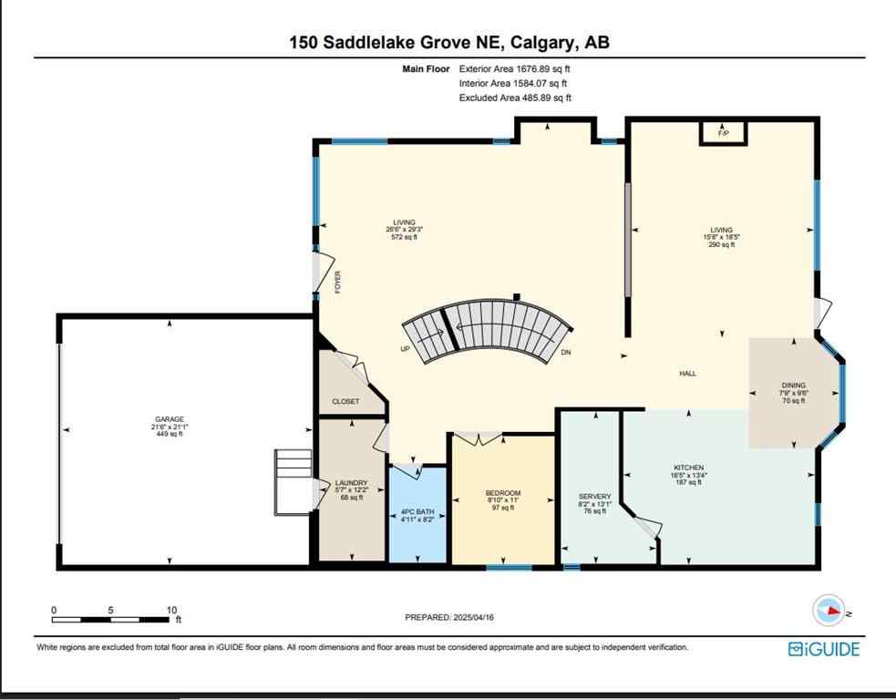 MLS® A2245846 - 150 Saddlelake Grove NE in Saddle Ridge Calgary, Residential