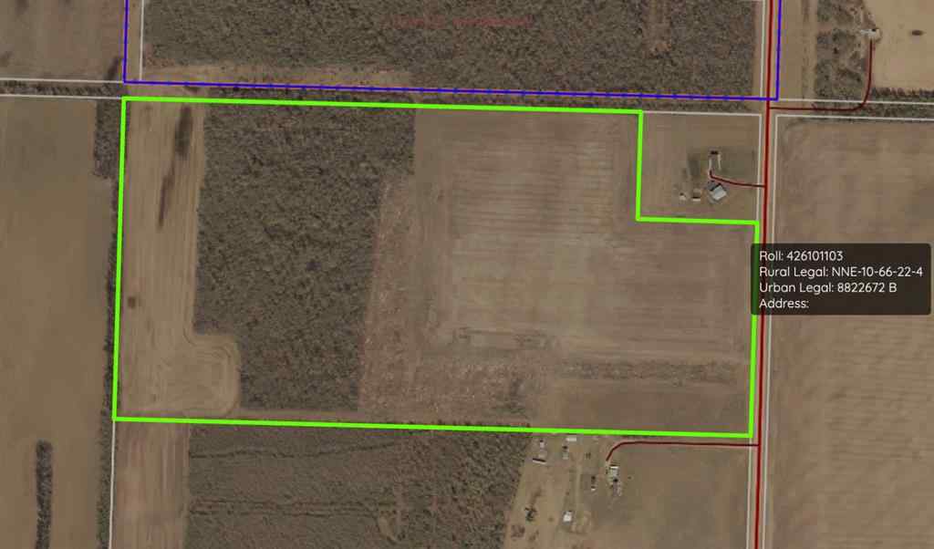 MLS® A2245936 -  Part of NE-10-66-22-W4   in NONE Rural Athabasca County, Land