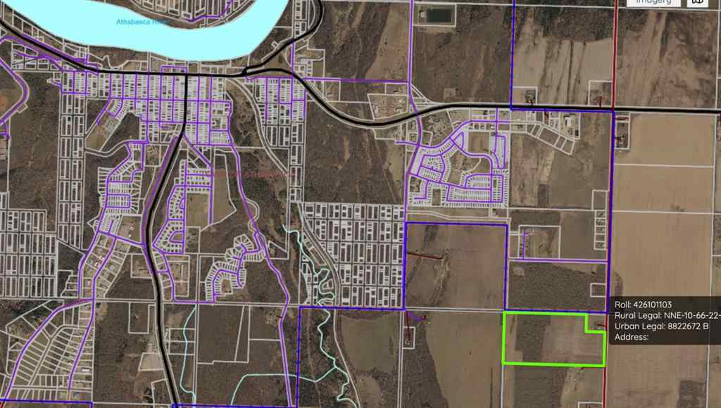 MLS® A2245936 -  Part of NE-10-66-22-W4   in NONE Rural Athabasca County, Land