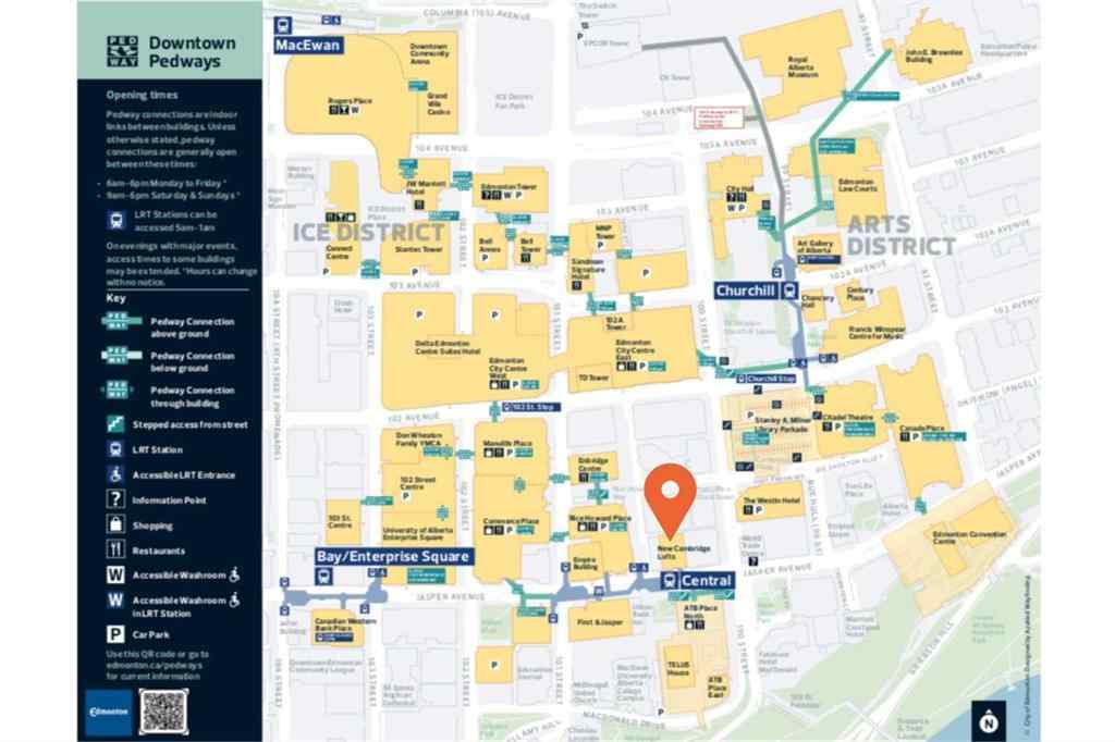 MLS® A2246002 - Unit #1511 10024 Jasper Avenue  in Downtown Edmonton, Residential