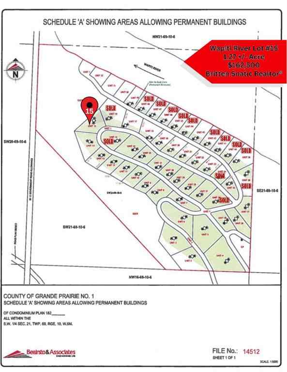 MLS® A2246026 - #15 Wapiti River   in NONE Rural Grande Prairie No. 1, County of, Land