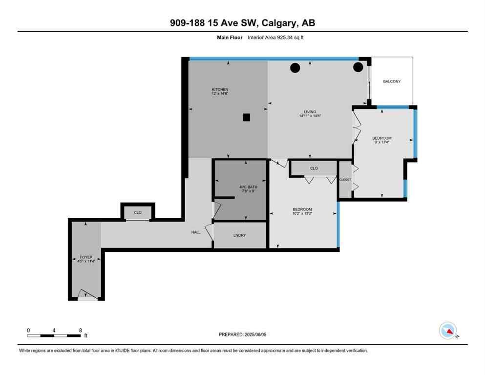MLS® A2246243 - Unit #909 188 15 Avenue SW in Beltline Calgary, Residential