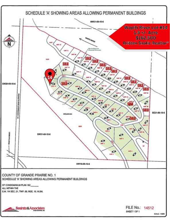 MLS® A2246256 - #14 Wapiti River   in NONE Rural Grande Prairie No. 1, County of, Land