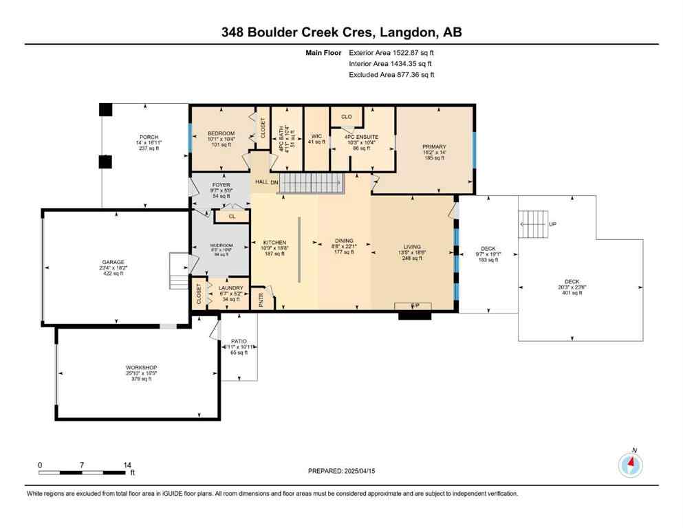 MLS® A2246257 - 348 Boulder Creek Crescent SE in Boulder Creek Estates Langdon, Residential