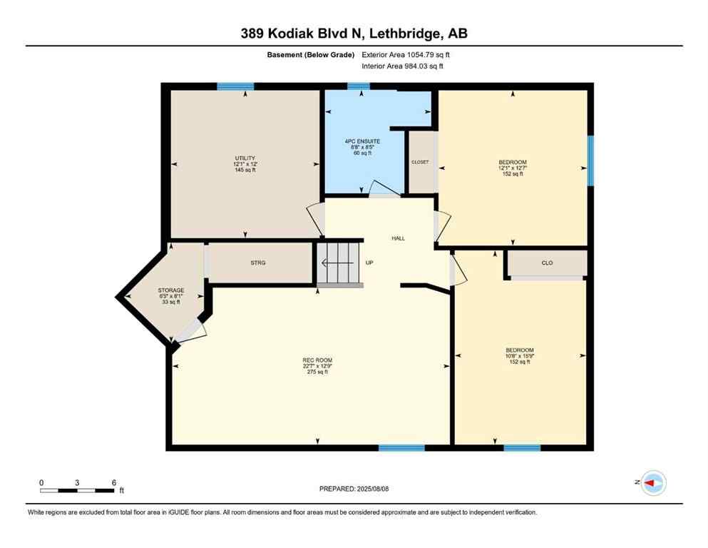 MLS® A2246261 - 389 Kodiak Boulevard N in Uplands Lethbridge, Residential
